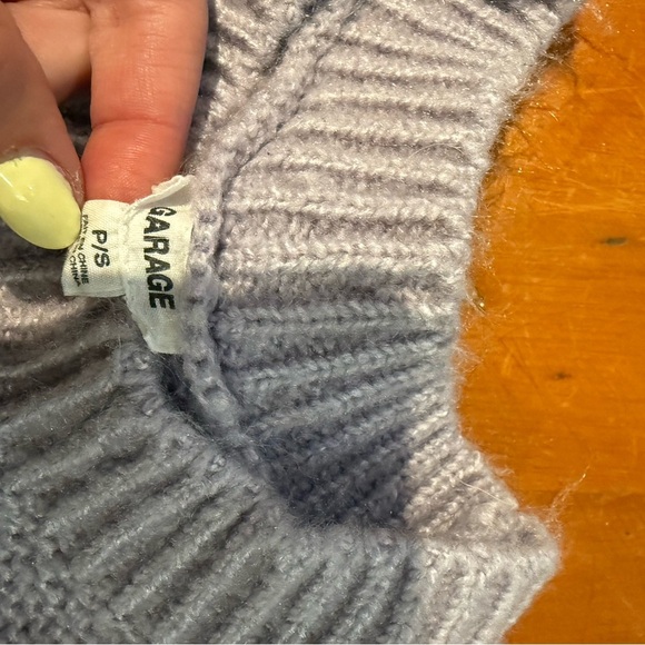 Garage Lavender Knit Crew Neck Sweater - Picture 6 of 7